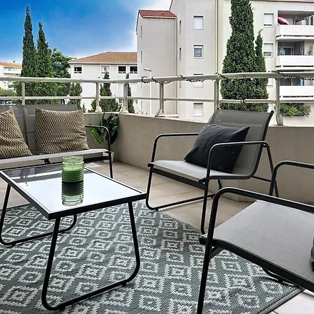 Lejlighed T3 Climatise Avec Terrasse Et Parking Couvert A Sète